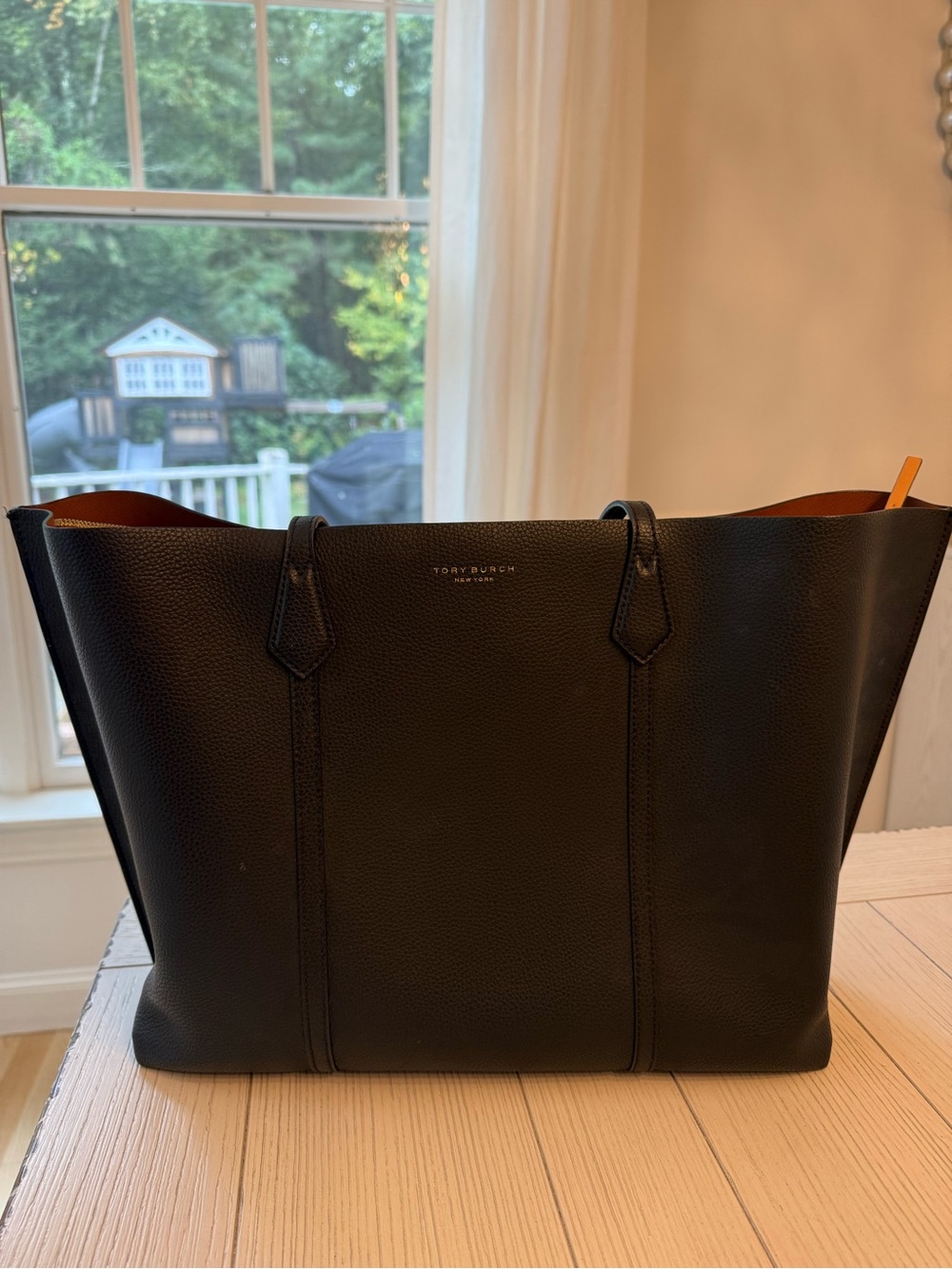 Tory Burch Perry Triple Compartment Leather Tote - Picture 7 of 10